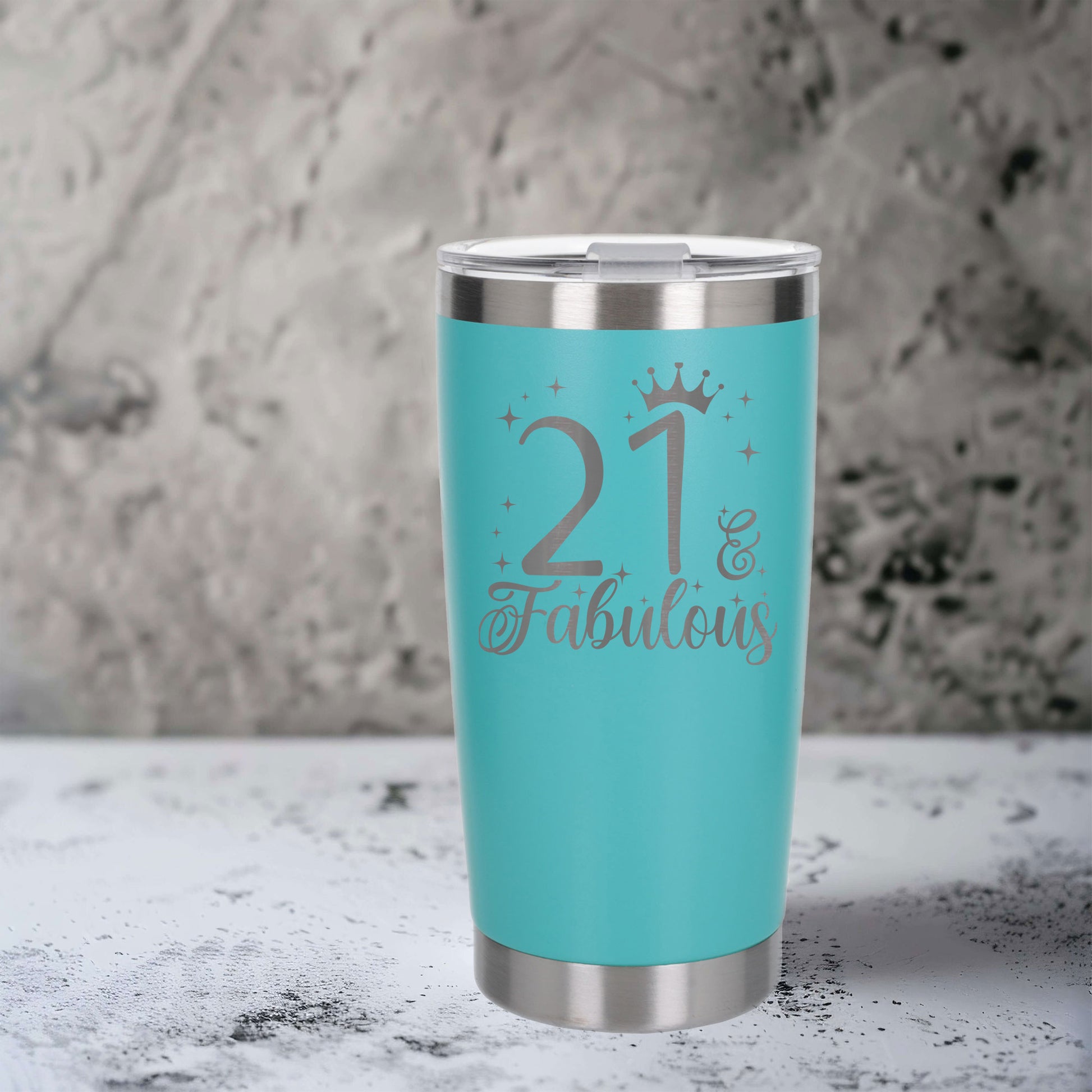 Turquoise Thermal Metal Coffee Cup