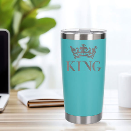 Turquoise Thermal Metal Coffee Cup
