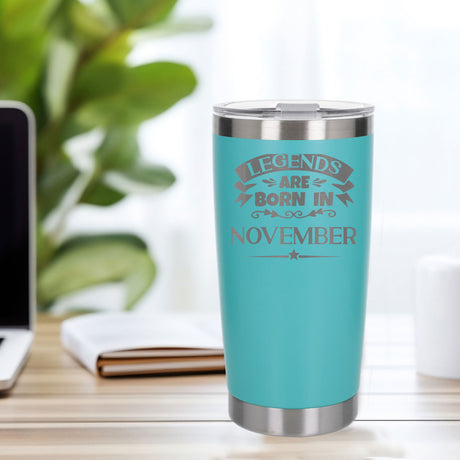 Turquoise Thermal Metal Coffee Cup