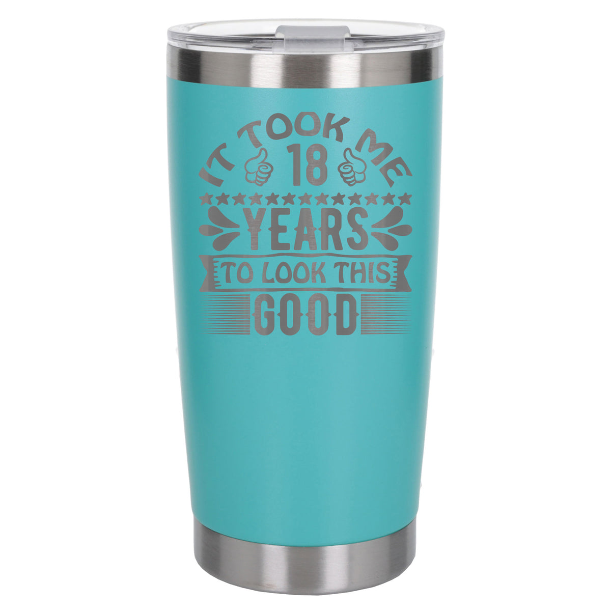 Turquoise Thermal Metal Coffee Cup