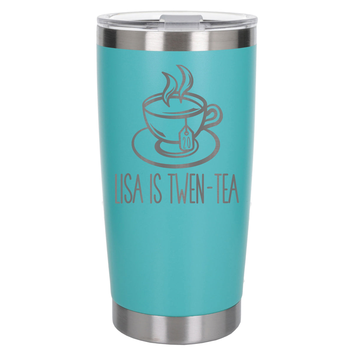 Turquoise Thermal Metal Coffee Cup