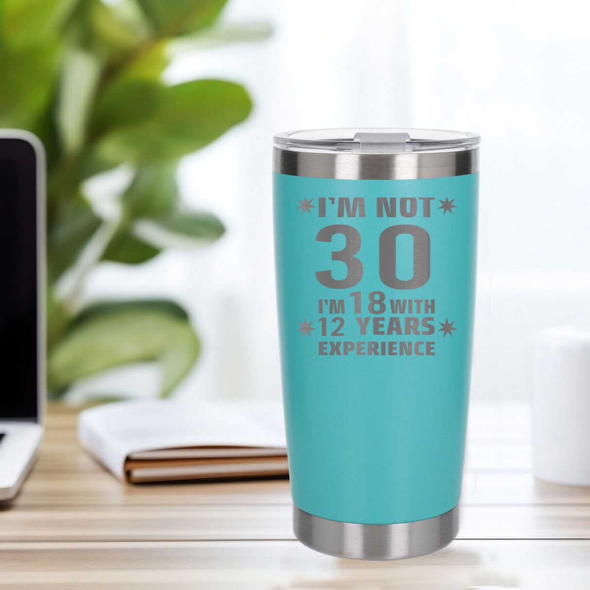 Turquoise Thermal Metal Coffee Cup
