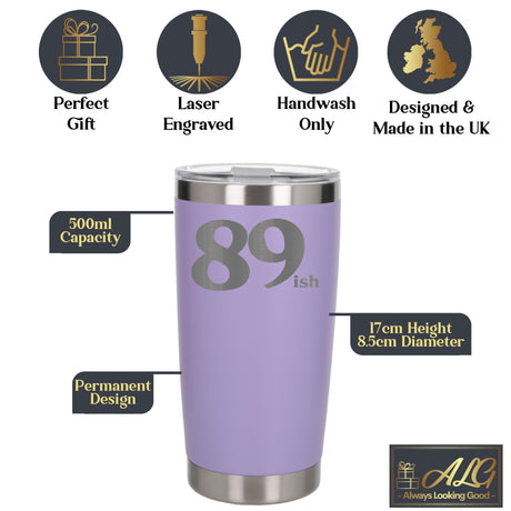 Lavender Thermal Metal Coffee Cup