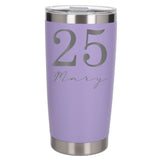 Lavender Thermal Metal Coffee Cup