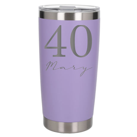 Lavender Thermal Metal Coffee Cup