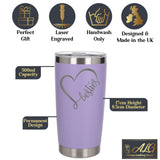 Lavender Thermal Metal Coffee Cup