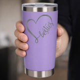 Lavender Thermal Metal Coffee Cup