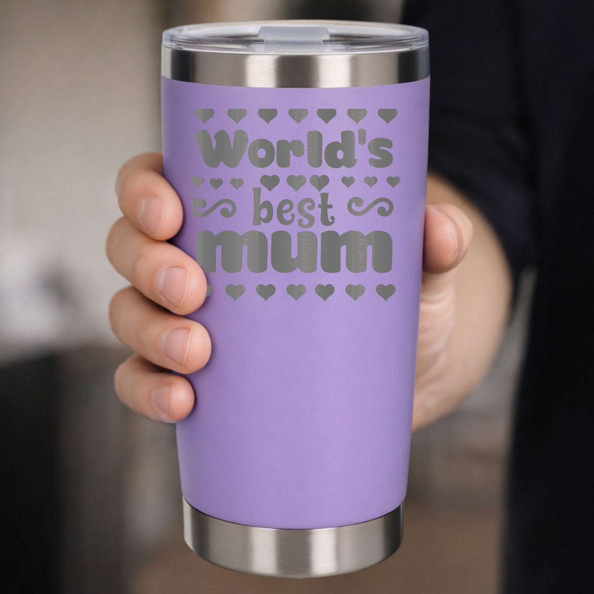 Lavender Thermal Metal Coffee Cup