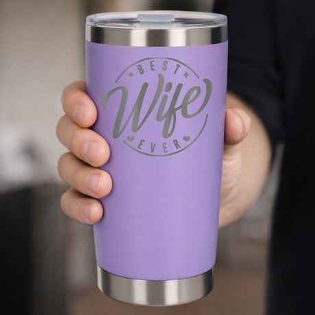 Lavender Thermal Metal Coffee Cup