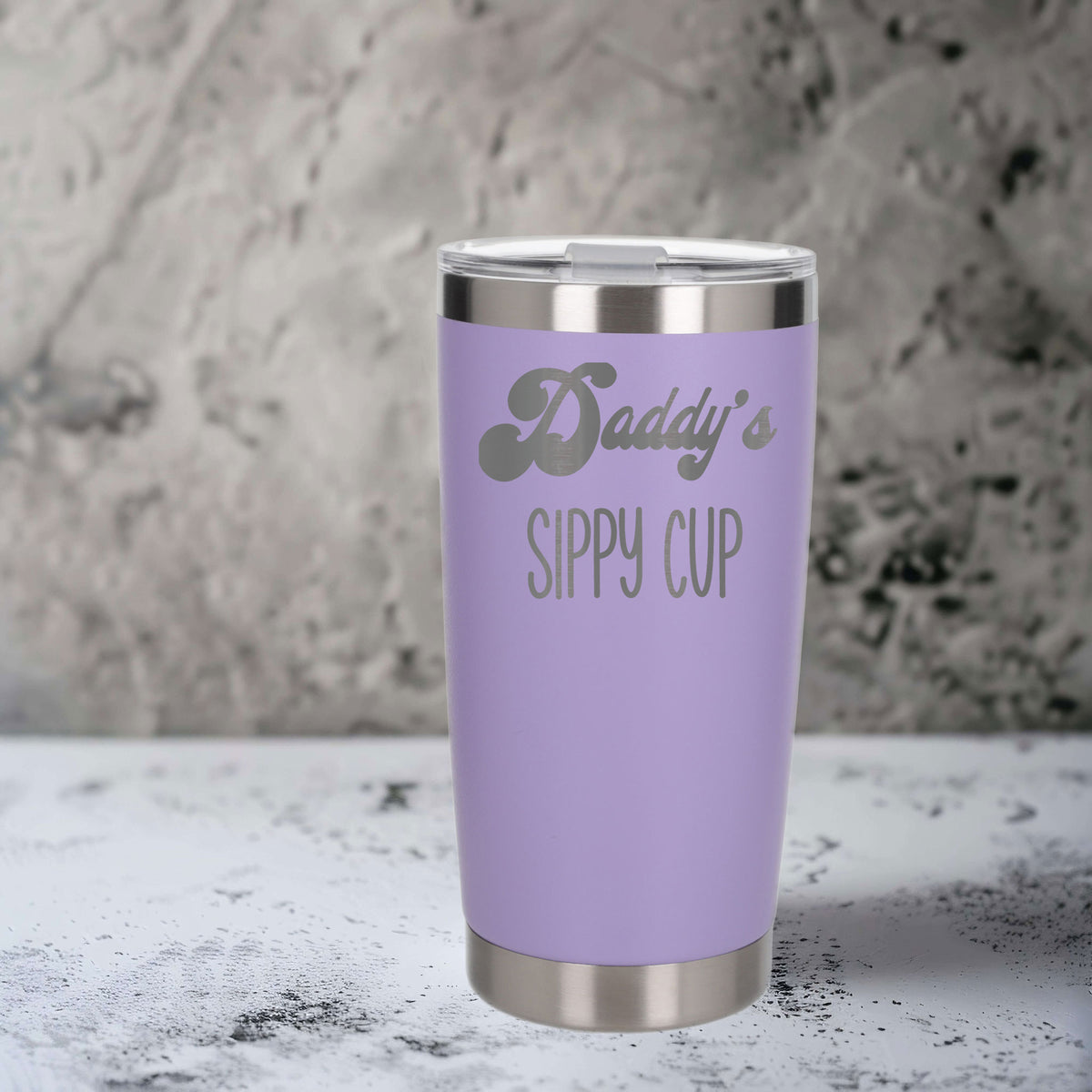 Daddy's Sippy Cup Engraved Travel Mug for Dad Birthday
