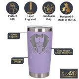 Lavender Thermal Metal Coffee Cup