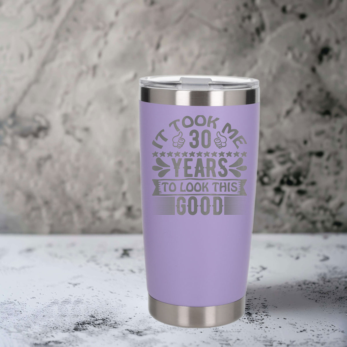 Lavender Thermal Metal Coffee Cup