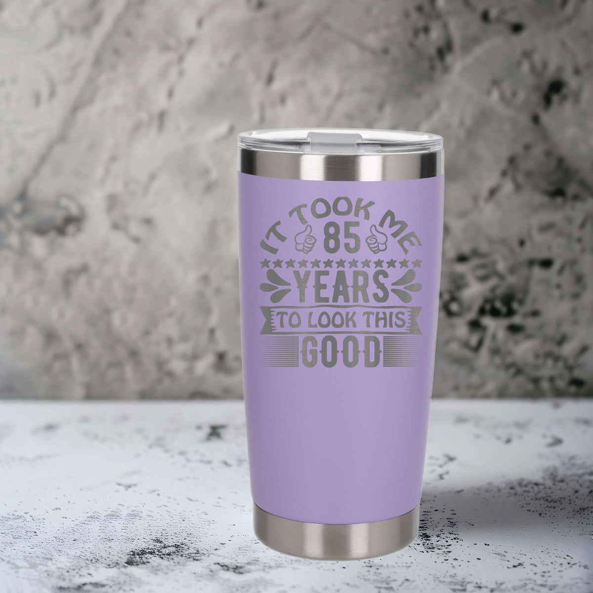 Lavender Thermal Metal Coffee Cup