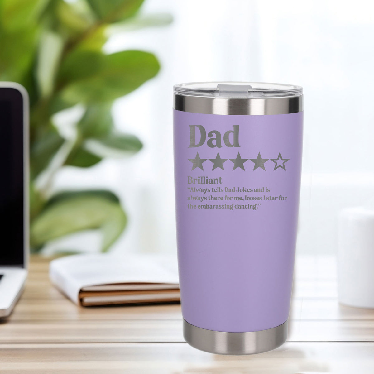 Review Engraved Travel Mug Birthday Gift, Thermal Metal Coffee Cup