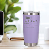 Review Engraved Travel Mug Birthday Gift, Thermal Metal Coffee Cup