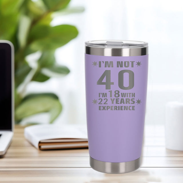 Lavender Thermal Metal Coffee Cup