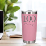 Light Pink Thermal Metal Coffee Cup