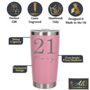 Light Pink Thermal Metal Coffee Cup