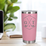 Light Pink Thermal Metal Coffee Cup