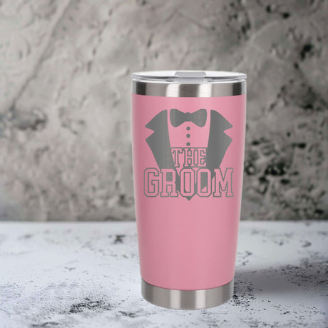 Light Pink Thermal Metal Coffee Cup