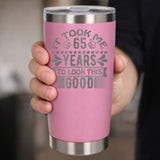 Light Pink Thermal Metal Coffee Cup