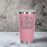 Light Pink Thermal Metal Coffee Cup