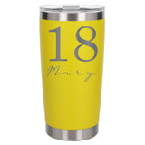 Yellow Thermal Metal Coffee Cup