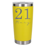 Yellow Thermal Metal Coffee Cup