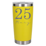 Yellow Thermal Metal Coffee Cup