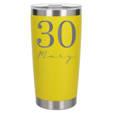 Yellow Thermal Metal Coffee Cup