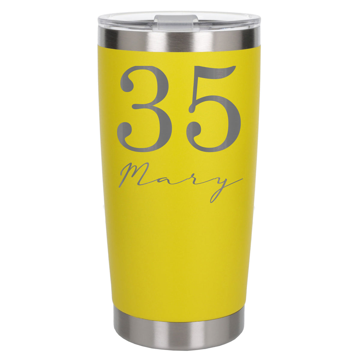 Yellow Thermal Metal Coffee Cup