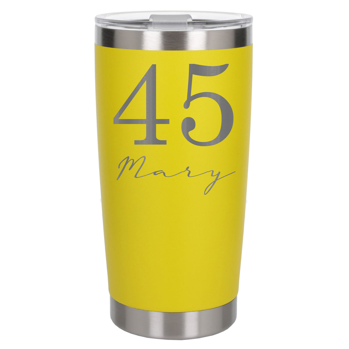 Yellow Thermal Metal Coffee Cup