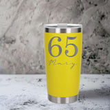 Yellow Thermal Metal Coffee Cup