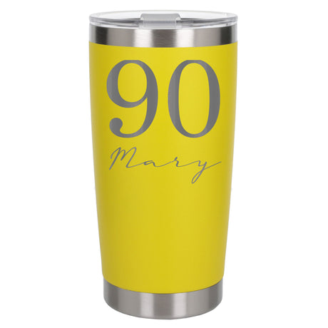 Yellow Thermal Metal Coffee Cup