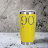 Yellow Thermal Metal Coffee Cup