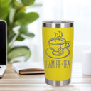 Yellow Thermal Metal Coffee Cup