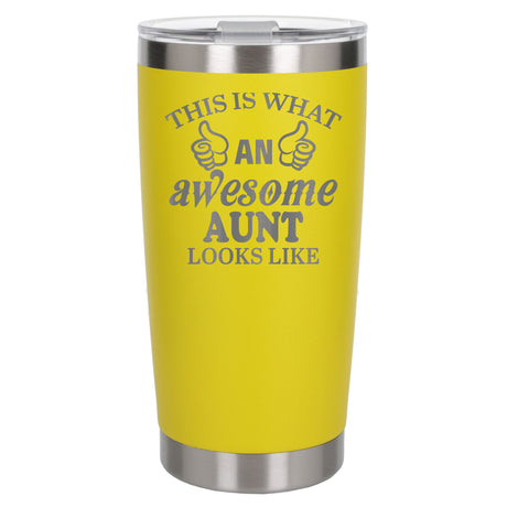 Yellow Thermal Metal Coffee Cup