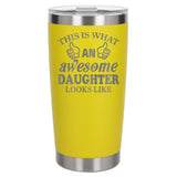 Yellow Thermal Metal Coffee Cup