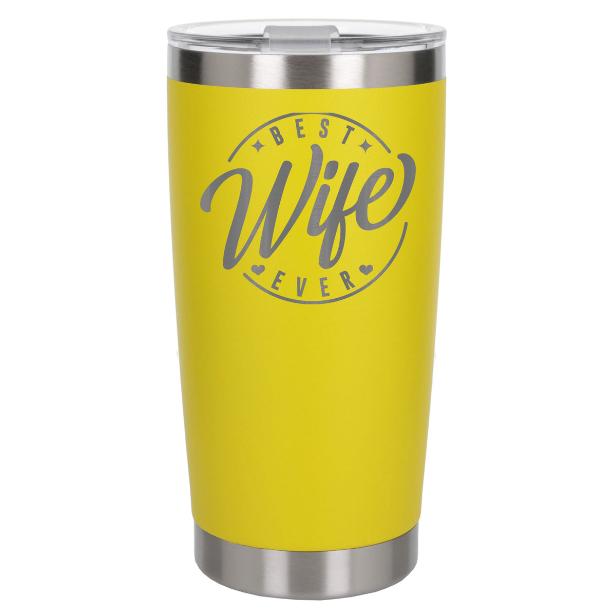 Yellow Thermal Metal Coffee Cup