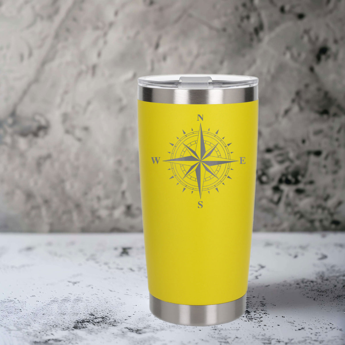 Yellow Thermal Metal Coffee Cup