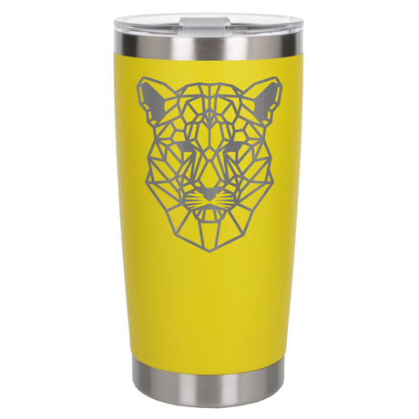 Yellow Thermal Metal Coffee Cup