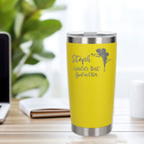 Yellow Thermal Metal Coffee Cup