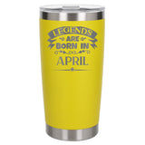 Yellow Thermal Metal Coffee Cup