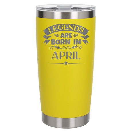 Yellow Thermal Metal Coffee Cup