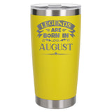 Yellow Thermal Metal Coffee Cup