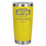 Yellow Thermal Metal Coffee Cup
