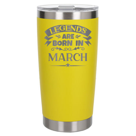 Yellow Thermal Metal Coffee Cup