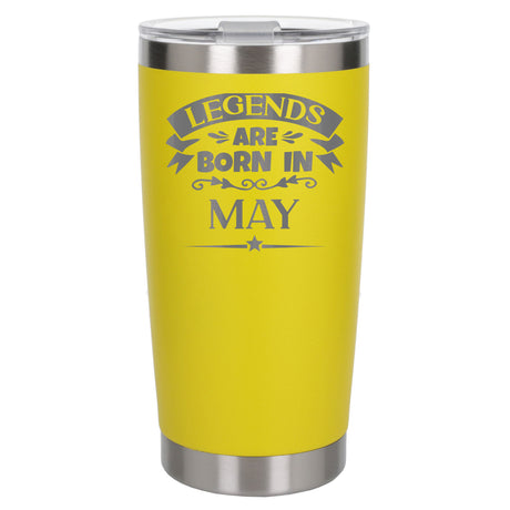 Yellow Thermal Metal Coffee Cup