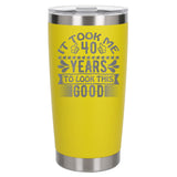 Yellow Thermal Metal Coffee Cup