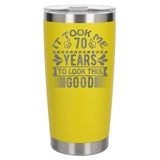 Yellow Thermal Metal Coffee Cup